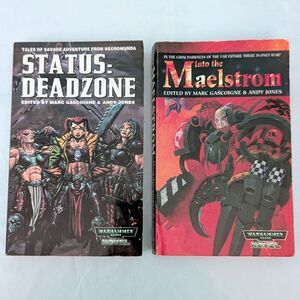 Status: Deadzone and Into the Maelstrom Warhammer 40K Book Novel Vintage Sci-Fi